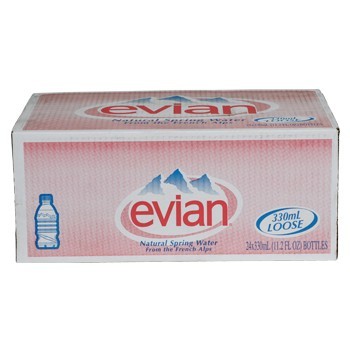 Evian Bottled Water 24 (11.2oz) bottles