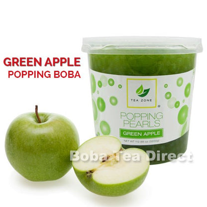 Green Apple TeaZone Popping Pearls GOURMET-Series (Four 7-lbs tubs) *CASE*