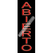 Abierto Neon Sign (24"x8"x3")
