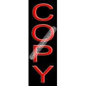 Copy Neon Sign (24"x8"x3")