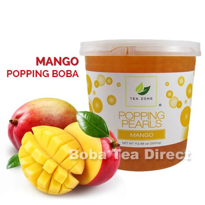 Mango TeaZone Popping Pearls GOURMET-Series (Four 7-lbs tubs) *CASE*