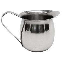 Stainless Steel Creamer 5 oz bell shape w-handle