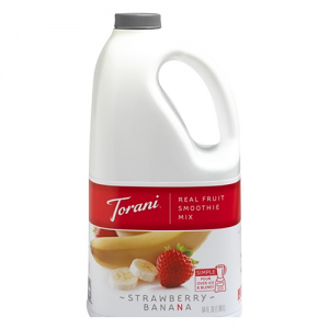 Torani Strawberry Banana Real Fruit Smoothie Mix, 64 oz