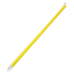 Karat Giant Straws (Yellow) 9" Poly-Wrapped