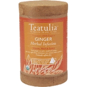 Teatulia 100% Organic Ginger Herbal Infusion Tea (Case)