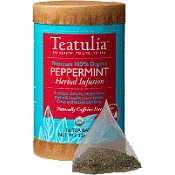 Teatulia 100% Organic Peppermint Herbal Infusion Tea (Case)