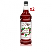 Monin Wild Raspberry Syrup (1L) - 2 bottles