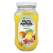 Pineapple Fruity Poppers Glass Jar