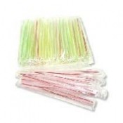 Case - Large Straws (Individually Wrapped) Color 9"