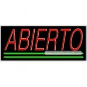 Abierto Neon Sign (13" x 32" x 3")