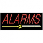 Alarms Neon Sign (13" x 32" x 3")