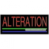 Alteration Neon Sign (13