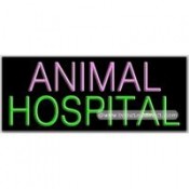 Animal Hospital Neon Sign (13" x 32" x 3")