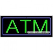 ATM Neon Sign (13" x 32" x 3")