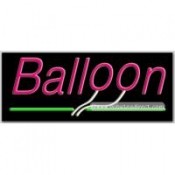 Balloon Neon Sign (13" x 32" x 3")