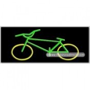 Bicycle Logo Neon Sign (13" x 32" x 3")