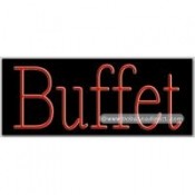 Buffet Neon Sign (13" x 32" x 3")