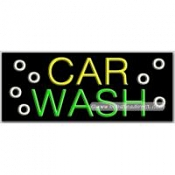 Car Wash Neon Sign (13" x 32" x 3")