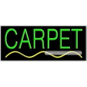Carpet Neon Sign (13" x 32" x 3")