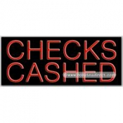 Checks Cashed Neon Sign (13
