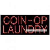 Coin-Op Laundry Neon Sign (13" x 32" x 3")