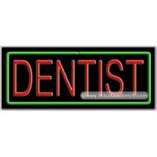 Dentist Neon Sign (13" x 32" x 3")