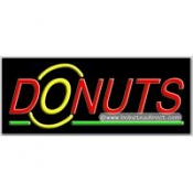 Donuts, Logo Neon Sign (13