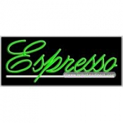 Espresso Neon Sign (13" x 32" x 3")