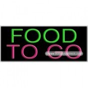 Food To Go Neon Sign (13" x 32" x 3")