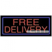 Free Delivery Neon Sign (13