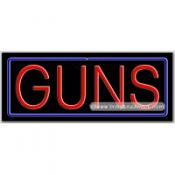 Guns Neon Sign (13