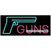 Guns, Logo Neon Sign (13