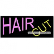 Hair Cut Neon Sign (13" x 32" x 3")
