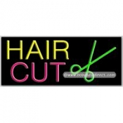 Hair cut, Logo Neon Sign (13