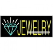 Jewelry, Logo Neon Sign (13" x 32" x 3")