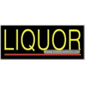 Liquor Neon Sign (13" x 32" x 3")
