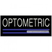 Optometric Neon Sign (13" x 32" x 3")