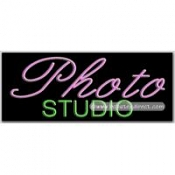 Photo Studio Neon Sign (13" x 32" x 3")