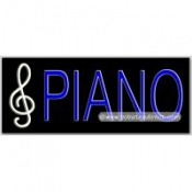 Piano, Logo Neon Sign (13
