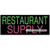 Restaurant Supply Neon Sign (13" x 32" x 3")