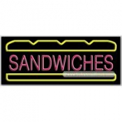 Sandwiches, Logo Neon Sign (13