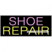 Shoe Repair Neon Sign (13" x 32" x 3")