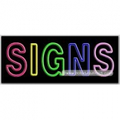 Signs Neon Sign (13" x 32" x 3")