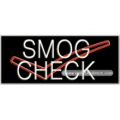 Smog Check, Logo Neon Sign (13" x 32" x 3")