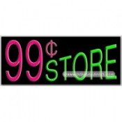 99 Store Neon Sign (13" x 32" x 3")