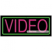 Video Neon Sign (13" x 32" x 3")