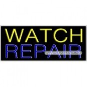 Watch Repair Neon Sign (13" x 32" x 3")