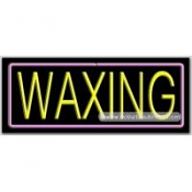 Waxing Neon Sign (13" x 32" x 3")