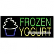 Frozen Yogurt, Logo Neon Sign (13
