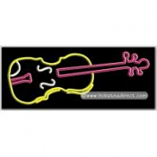 Violin Logo Neon Sign (13